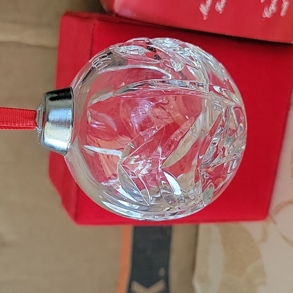 1997 Crystal Ball Christmas Ornament Tree Design Chech Republic